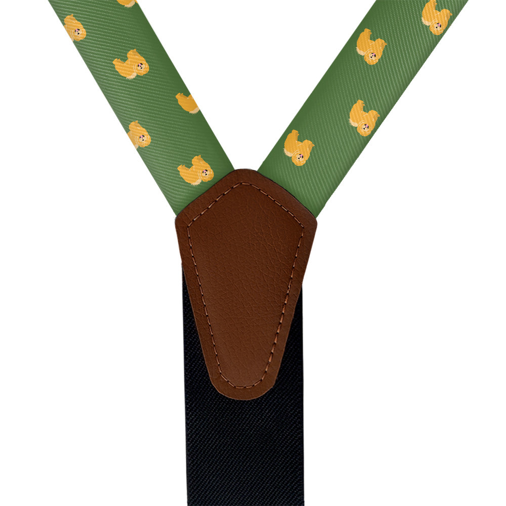 Chow Chow Suspenders - Vegan Leather Y-Back - Knotty Tie Co.