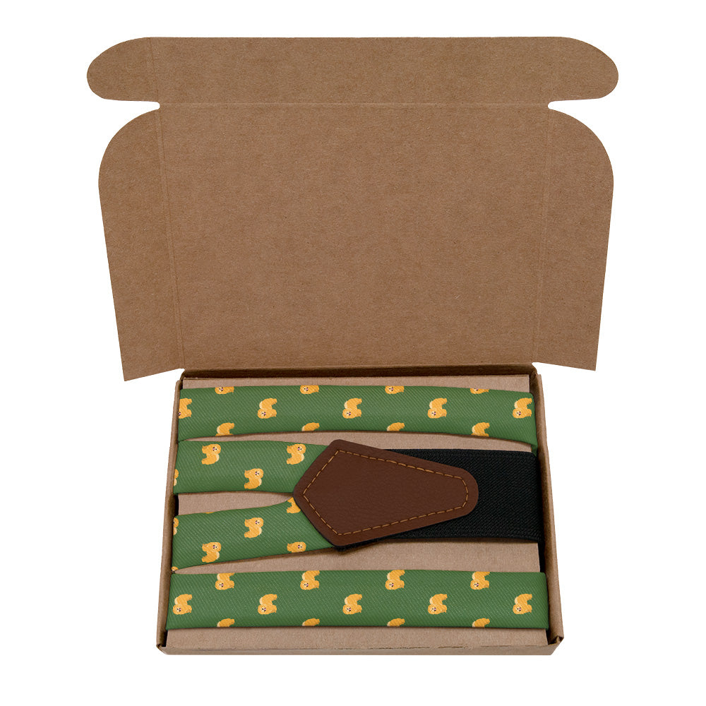 Chow Chow Suspenders - Kraft Gift Box Packaging - Knotty Tie Co.