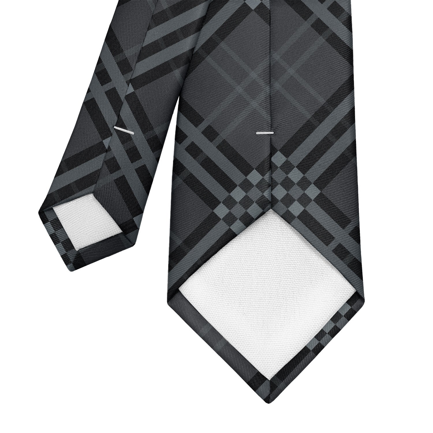 Cincy Plaid Necktie - Tipping - Knotty Tie Co.