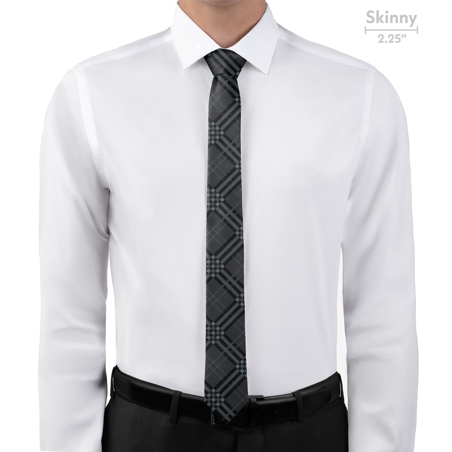 Cincy Plaid Necktie - Skinny - Knotty Tie Co.