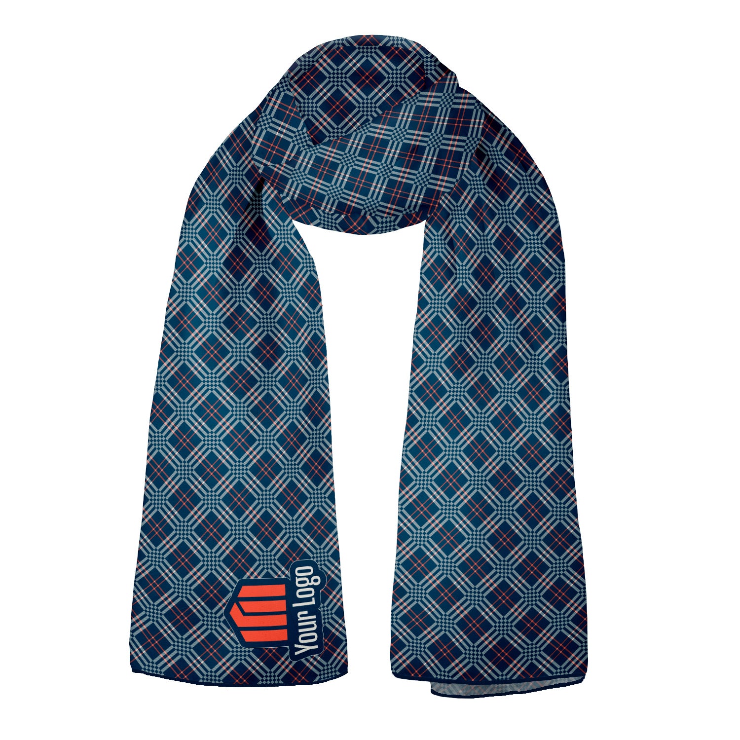 Cincy 1 72 x 24 Rectangle Chiffon Logo Scarf - Knotty Tie Co.