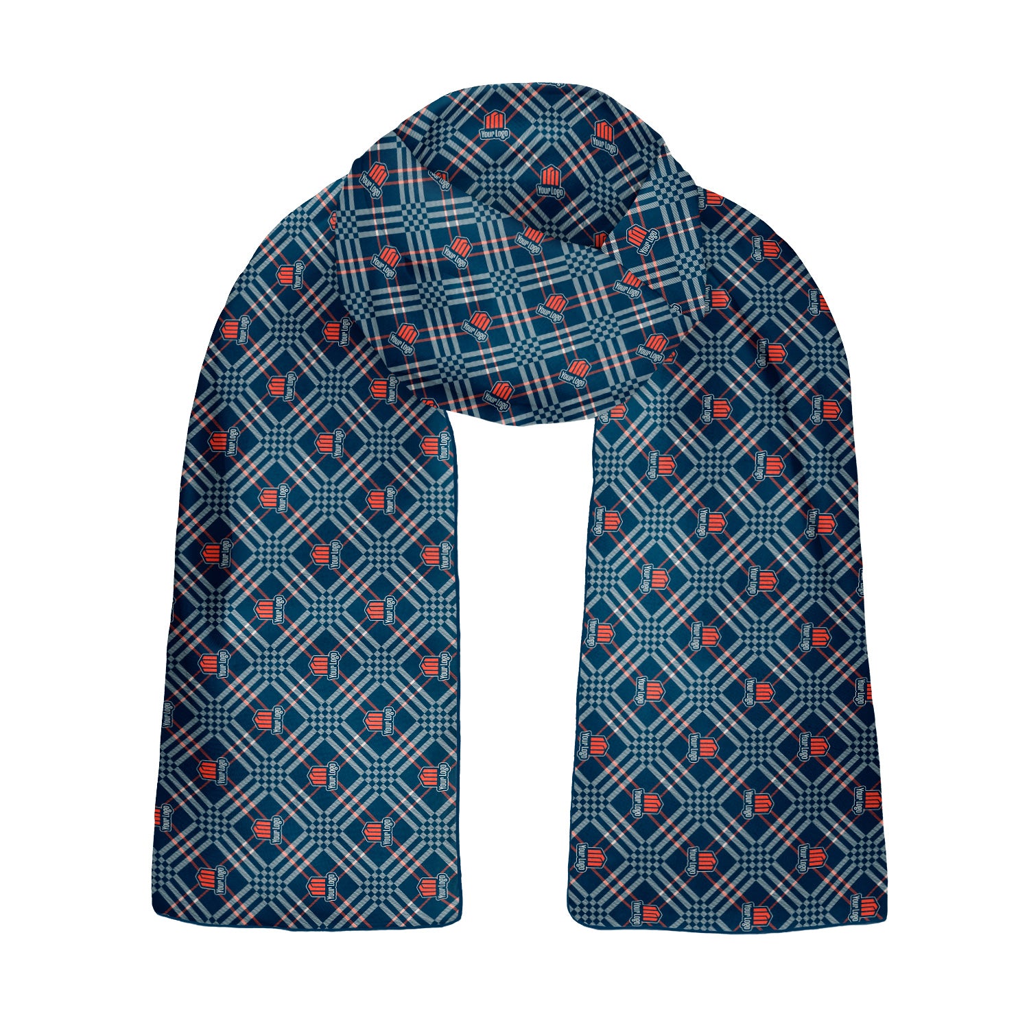 Cincy 2 60 x 18 Rectangle Chiffon Logo Scarf - Knotty Tie Co.