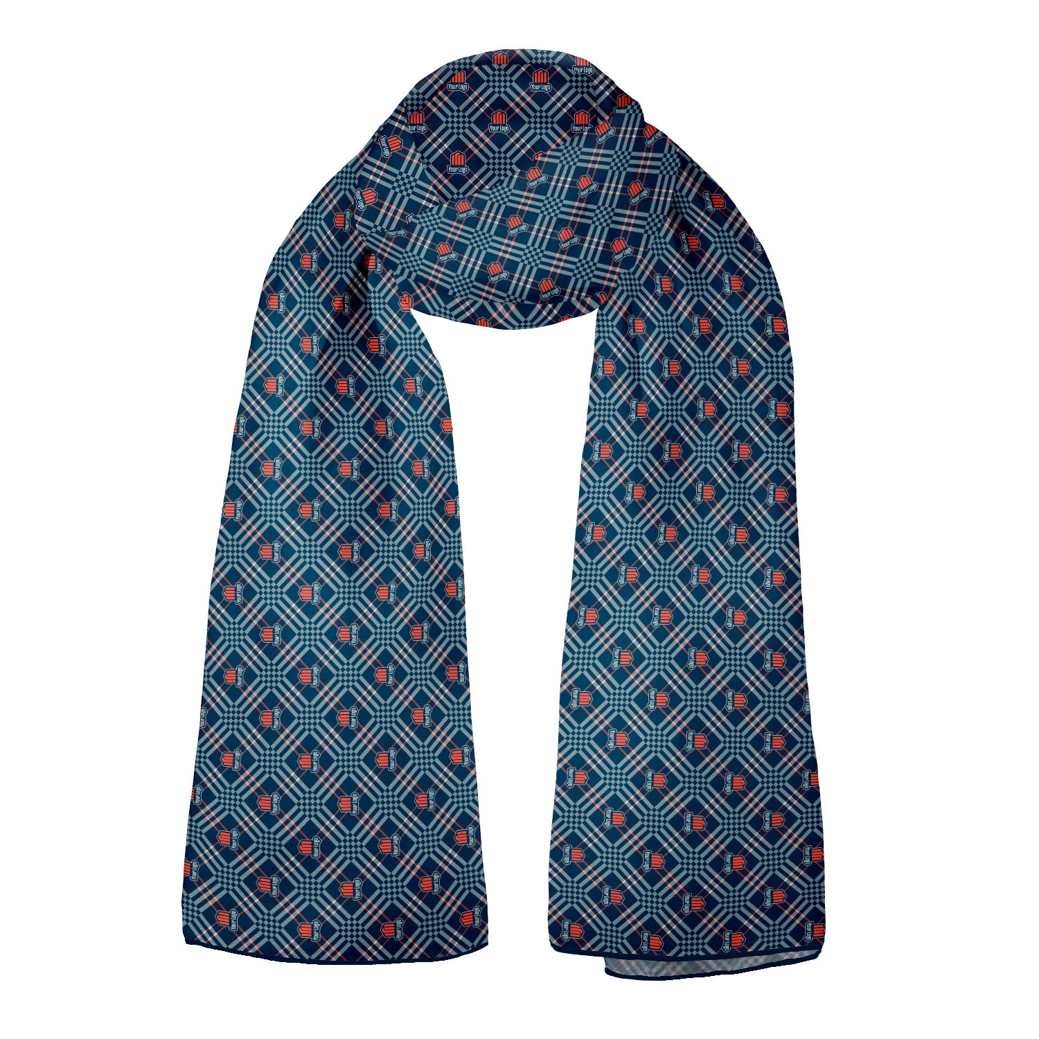Cincy 2 72 x 24 Rectangle Chiffon Logo Scarf - Knotty Tie Co.