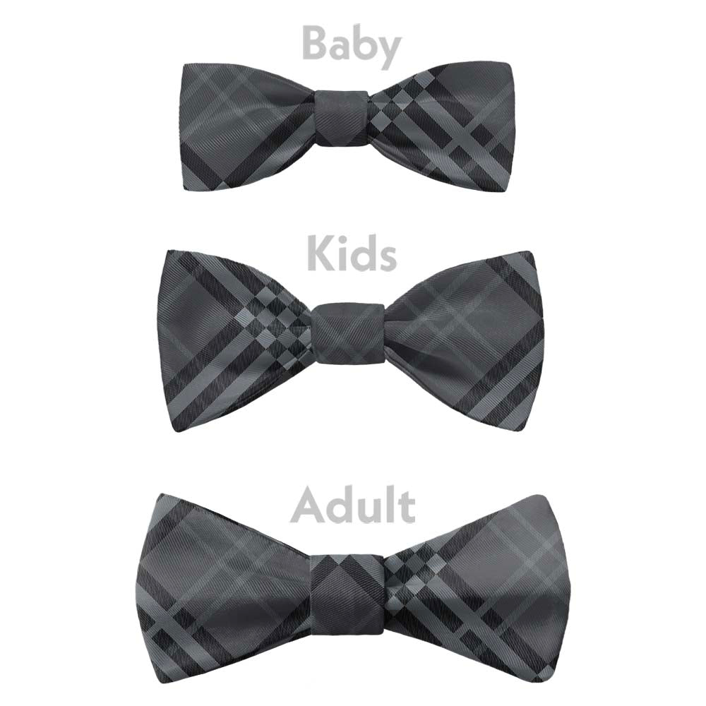 Cincy Plaid Bow Tie - Bow Sizes - Knotty Tie Co.