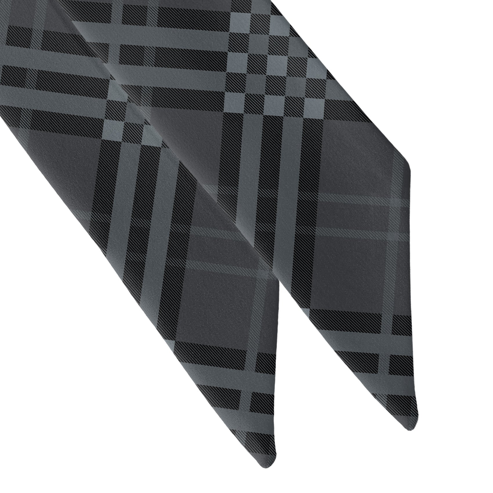 Cincy Plaid Hair Scarf - Scarf Tapered Ends - Knotty Tie Co.