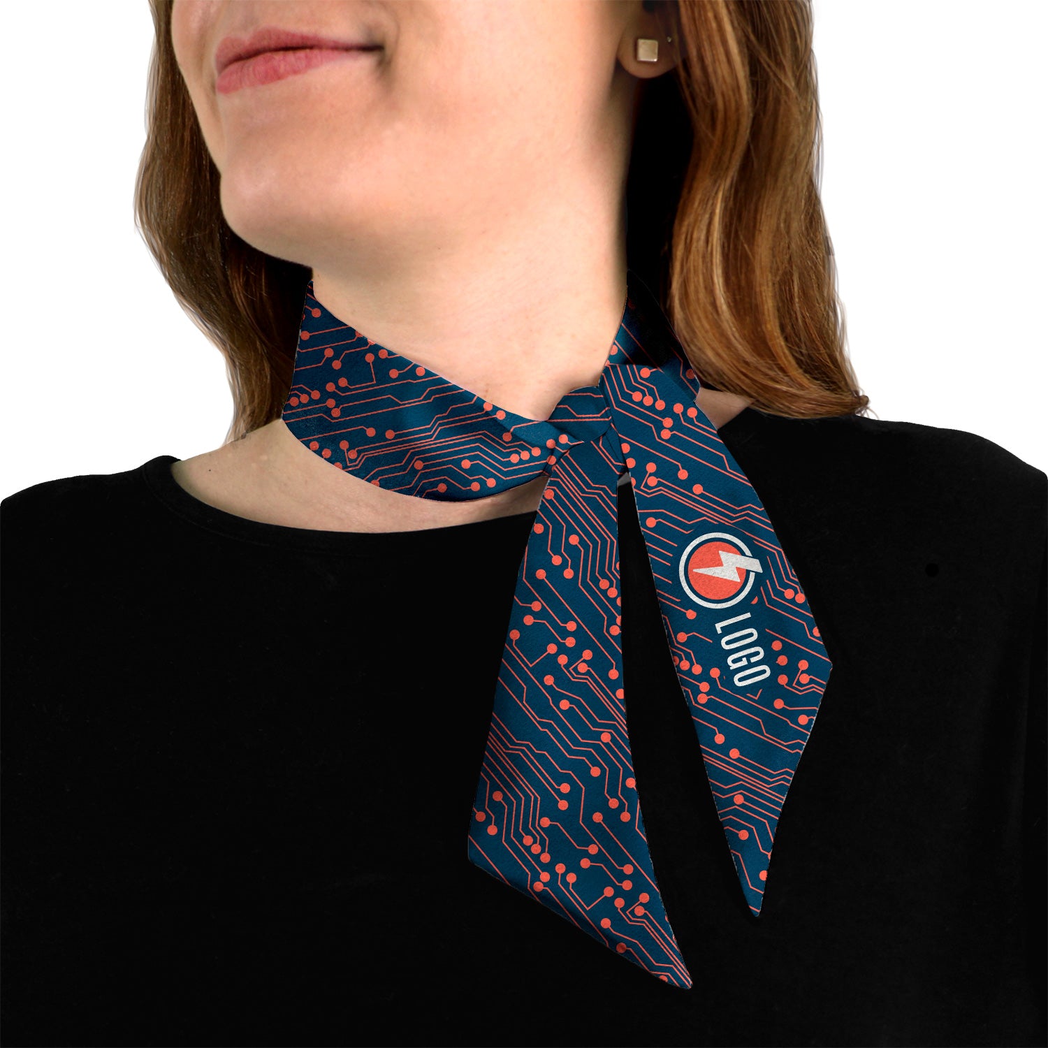 Circuit 4 Hair Neck Logo Scarf - Knotty Tie Co.