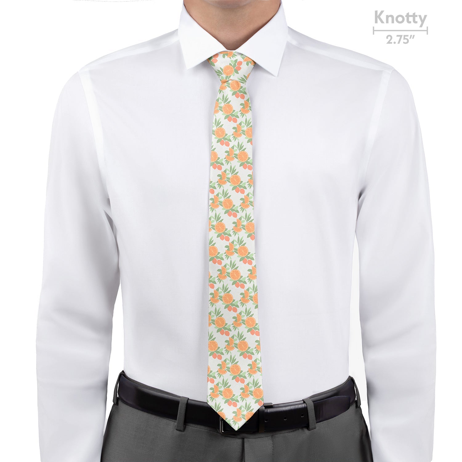 Citrus Blossom Floral Necktie - Knotty - Knotty Tie Co.