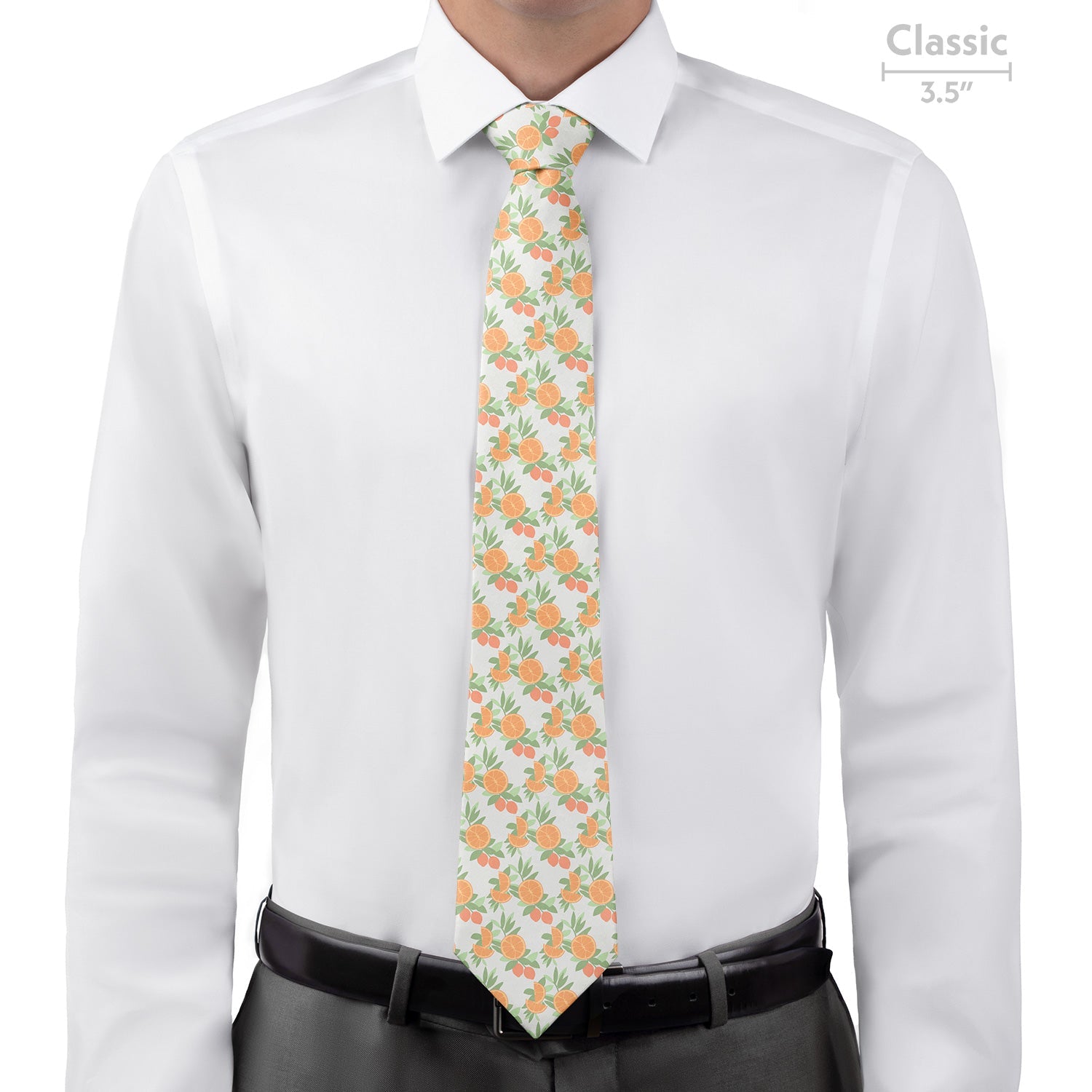 Citrus Blossom Floral Necktie - Classic - Knotty Tie Co.