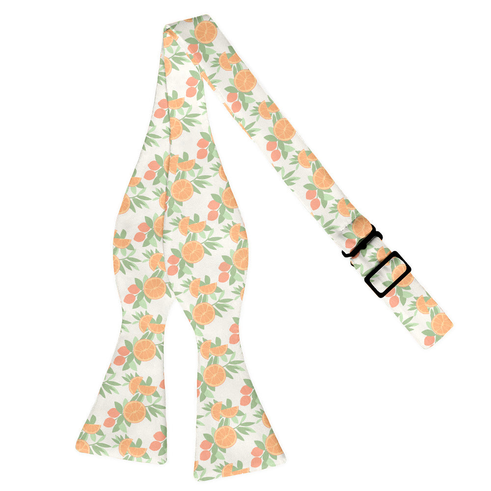 Citrus Blossom Floral Bow Tie - Adult Extra-Long Self-Tie 18-21" -  - Knotty Tie Co.