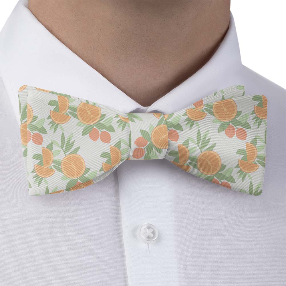 Citrus Blossom Floral Bow Tie - Self Tie Bow Tie - Knotty Tie Co.