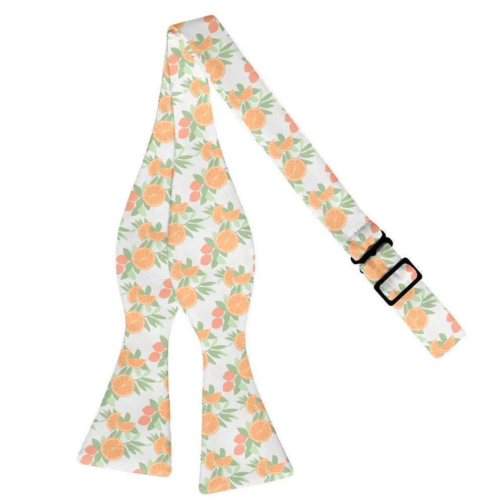 Citrus Blossom Floral Bow Tie - Self Tie Flat - Knotty Tie Co.