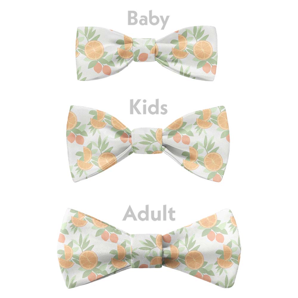 Citrus Blossom Floral Bow Tie - Bow Sizes - Knotty Tie Co.
