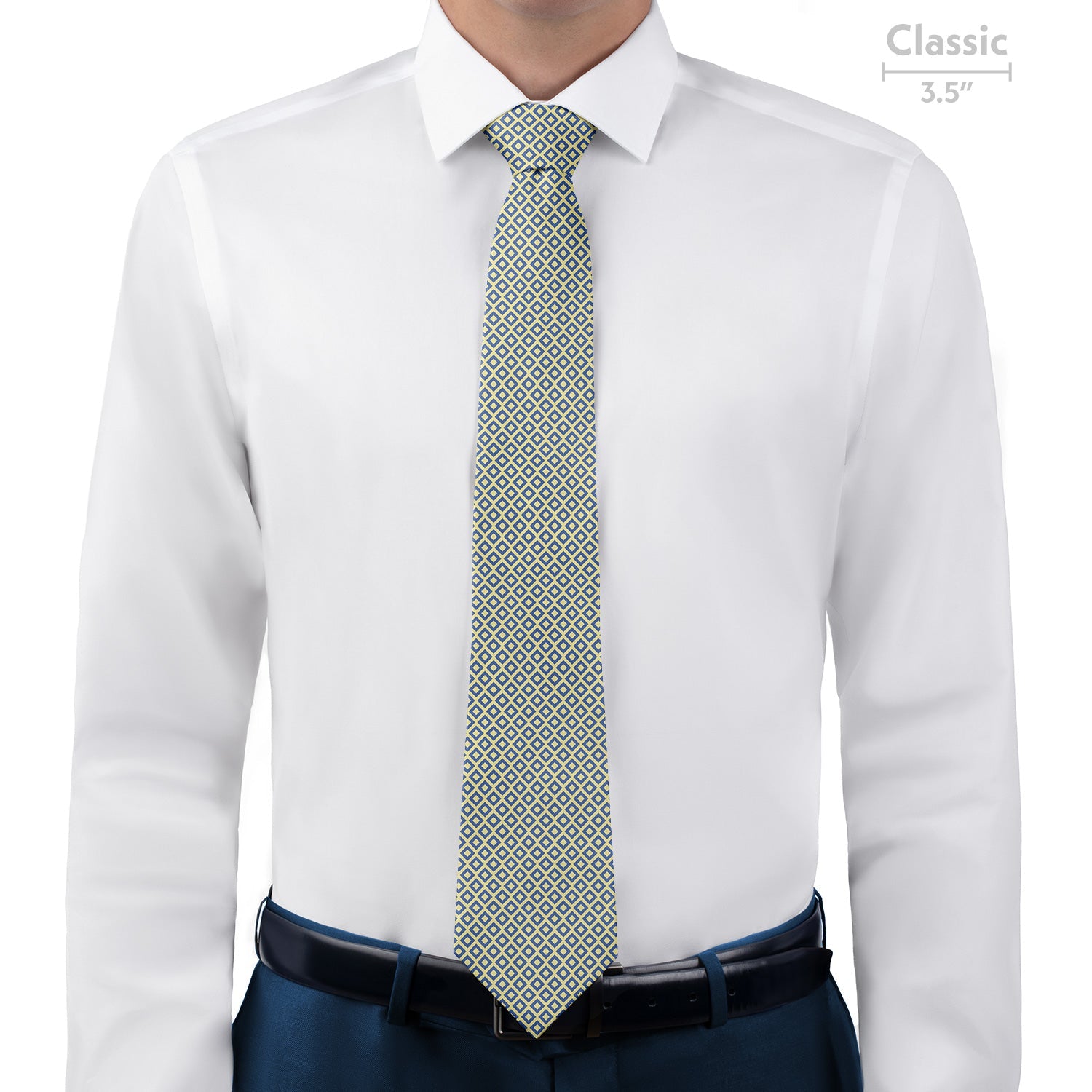 Clancy Geometric Necktie - Classic - Knotty Tie Co.