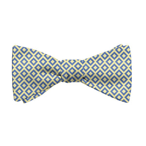 Clancy Geometric Bow Tie - Adult Standard Self-Tie 14-18" -  - Knotty Tie Co.