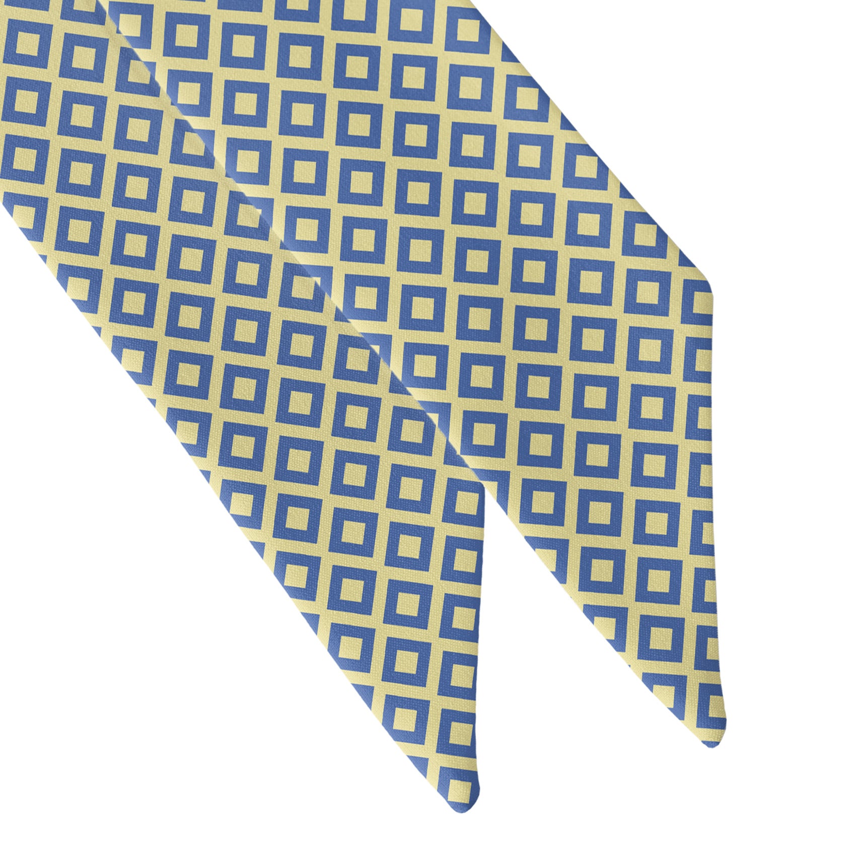 Clancy Geometric Hair Scarf - Scarf Tapered Ends - Knotty Tie Co.