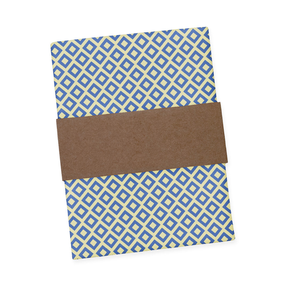 Clancy Geometric Pocket Square - Packaging - Knotty Tie Co.