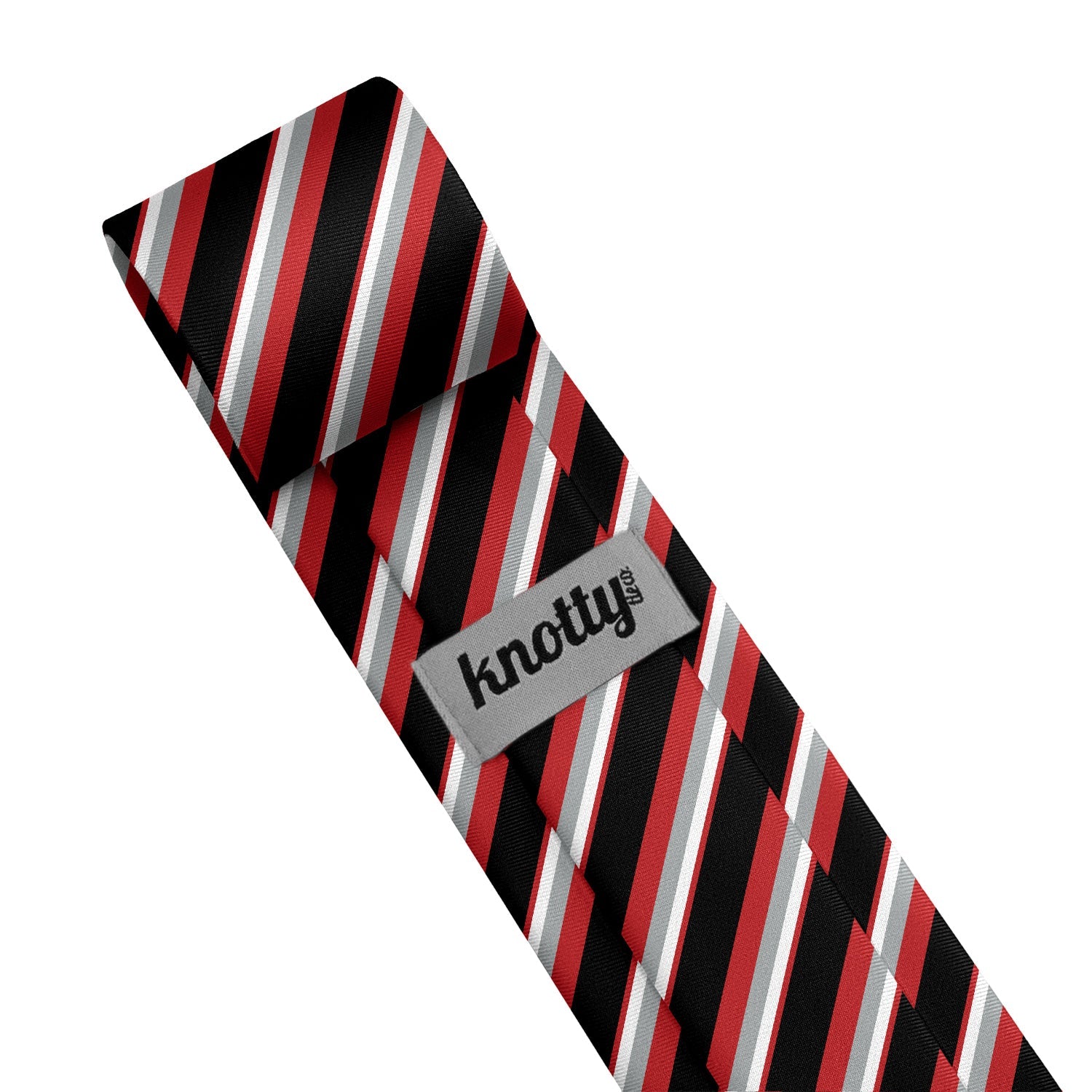 Clarke Stripe Necktie - Tag - Knotty Tie Co.