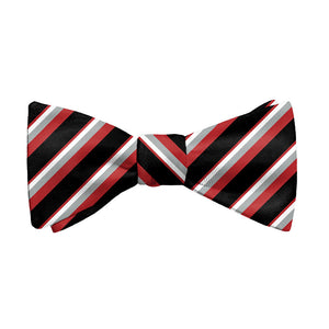 Clarke Stripe Bow Tie - Adult Standard Self-Tie 14-18" -  - Knotty Tie Co.