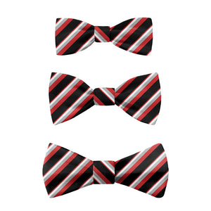 Clarke Stripe Bow Tie -  -  - Knotty Tie Co.