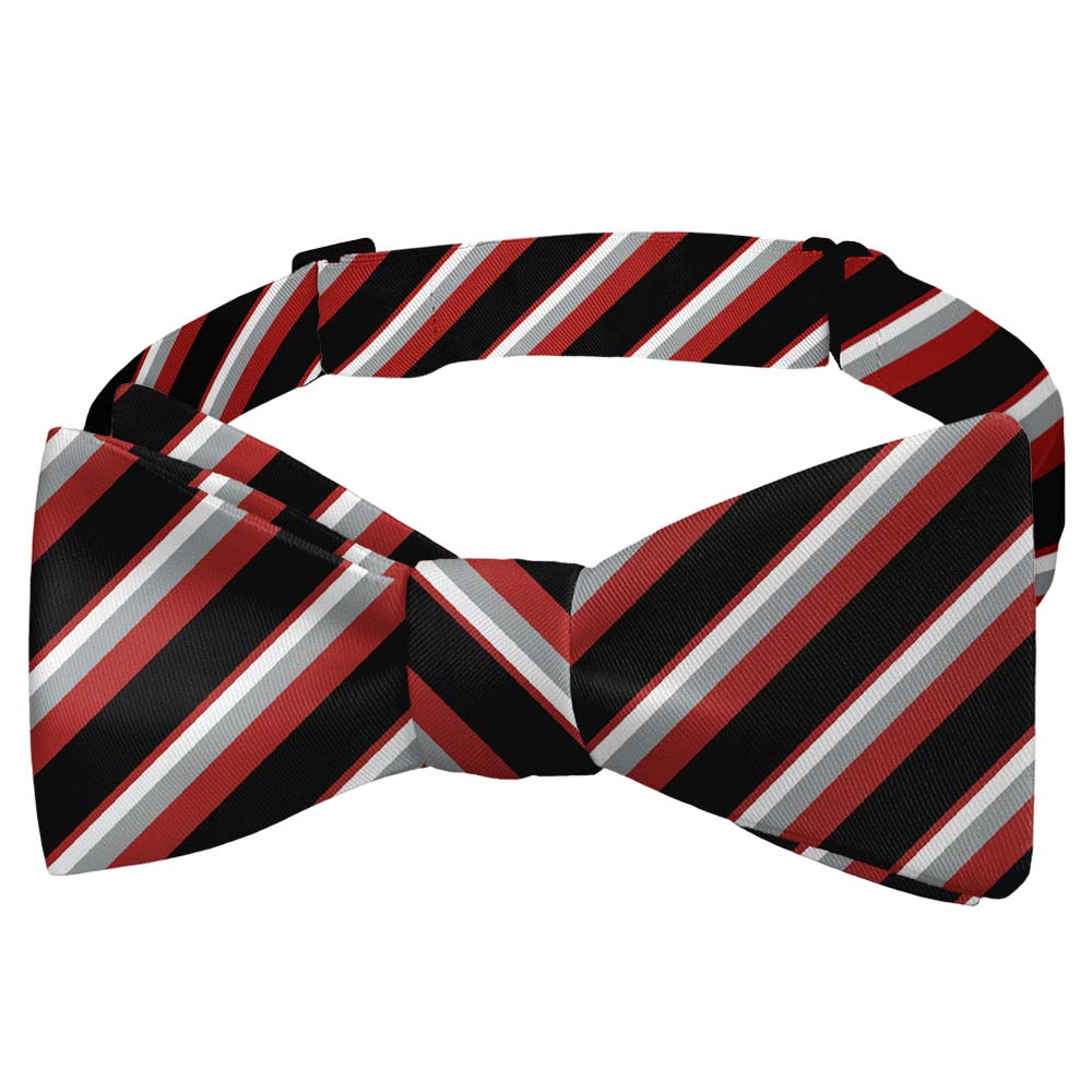 Clarke Stripe Bow Tie - Self Tie Bow Tie - Knotty Tie Co.