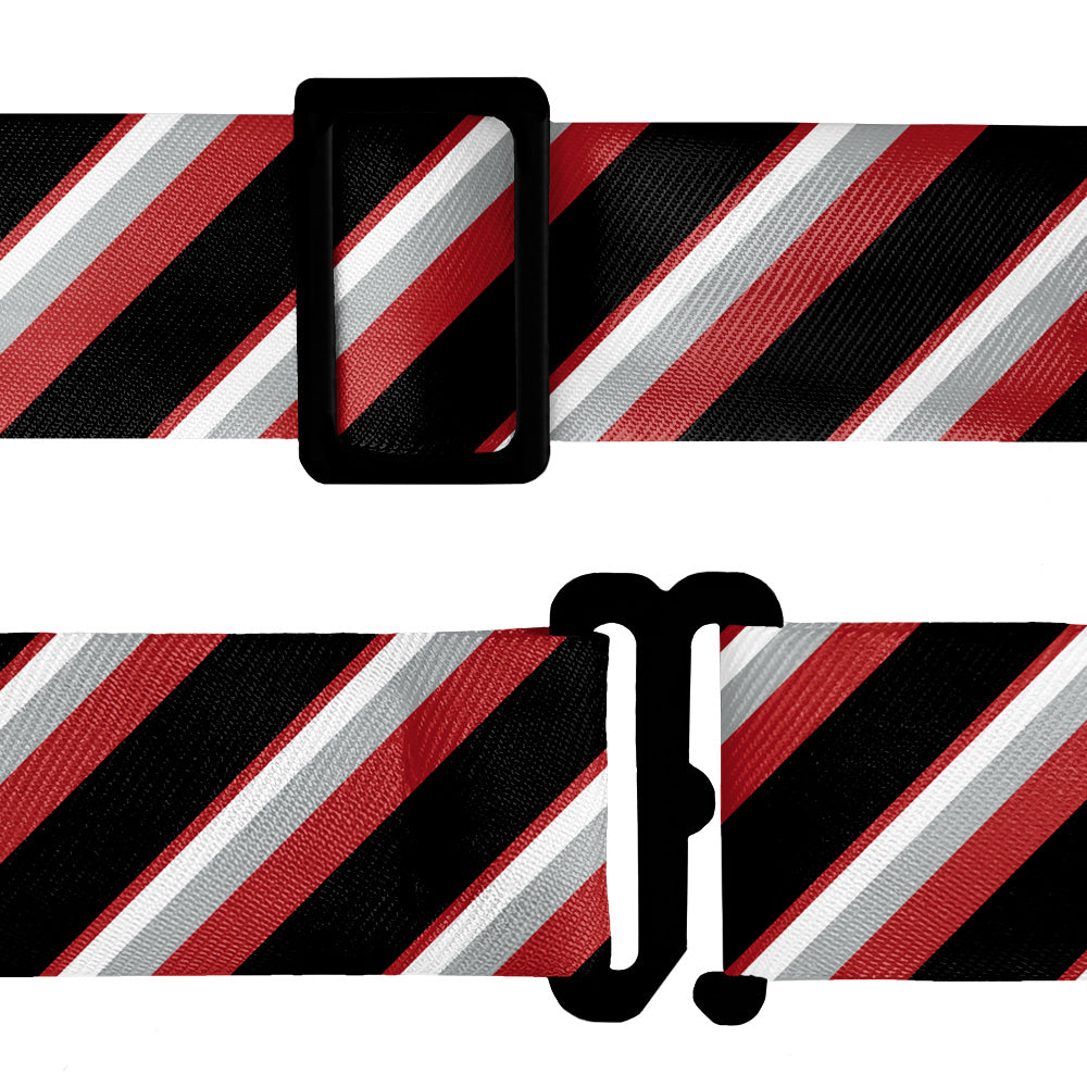 Clarke Stripe Bow Tie - Bow Tie Hardware - Knotty Tie Co.