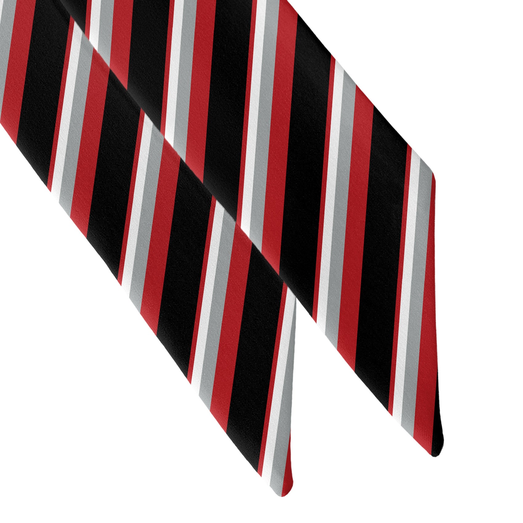 Clarke Stripe Hair Scarf - Scarf Tapered Ends - Knotty Tie Co.