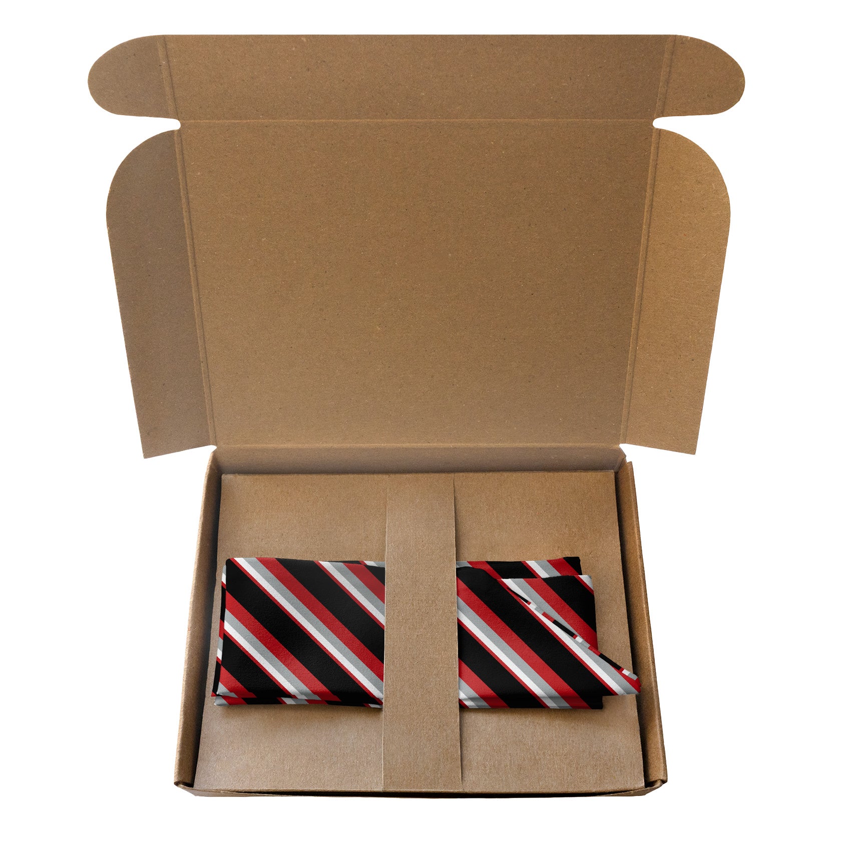 Clarke Stripe Hair Scarf - Packaging - Knotty Tie Co.