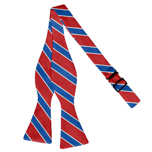Clarkson Stripe Bow Tie - Adult Extra-Long Self-Tie 18-21" -  - Knotty Tie Co.