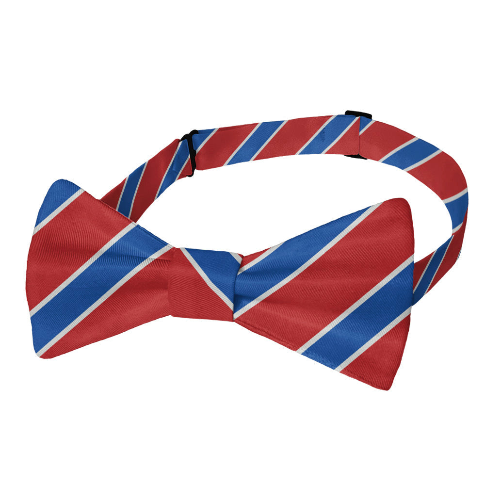 Clarkson Stripe Bow Tie - Adult Pre-Tied 12-22" -  - Knotty Tie Co.