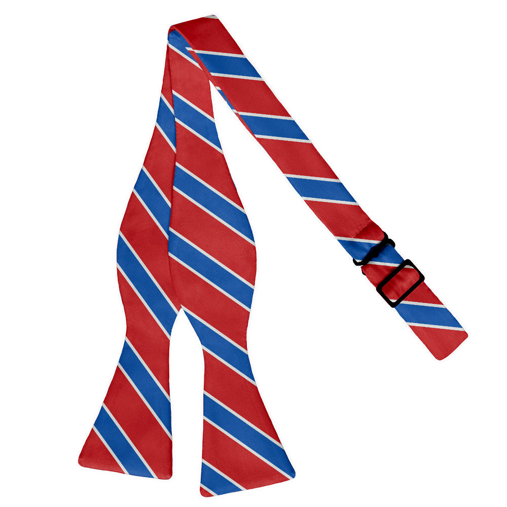 Clarkson Stripe Bow Tie - Self Tie Flat - Knotty Tie Co.