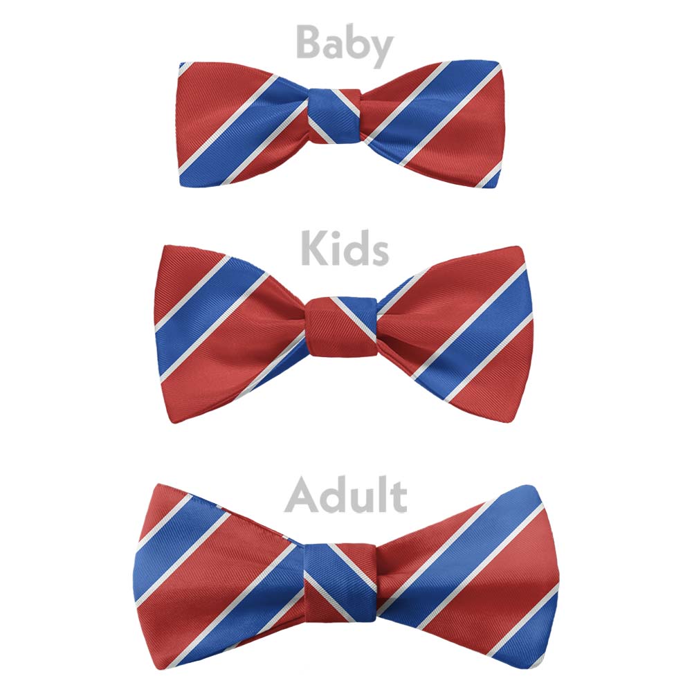 Clarkson Stripe Bow Tie - Bow Sizes - Knotty Tie Co.