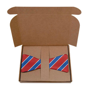 Clarkson Stripe Bow Tie- Kraft Gift Box Packaging - Knotty Tie Co.