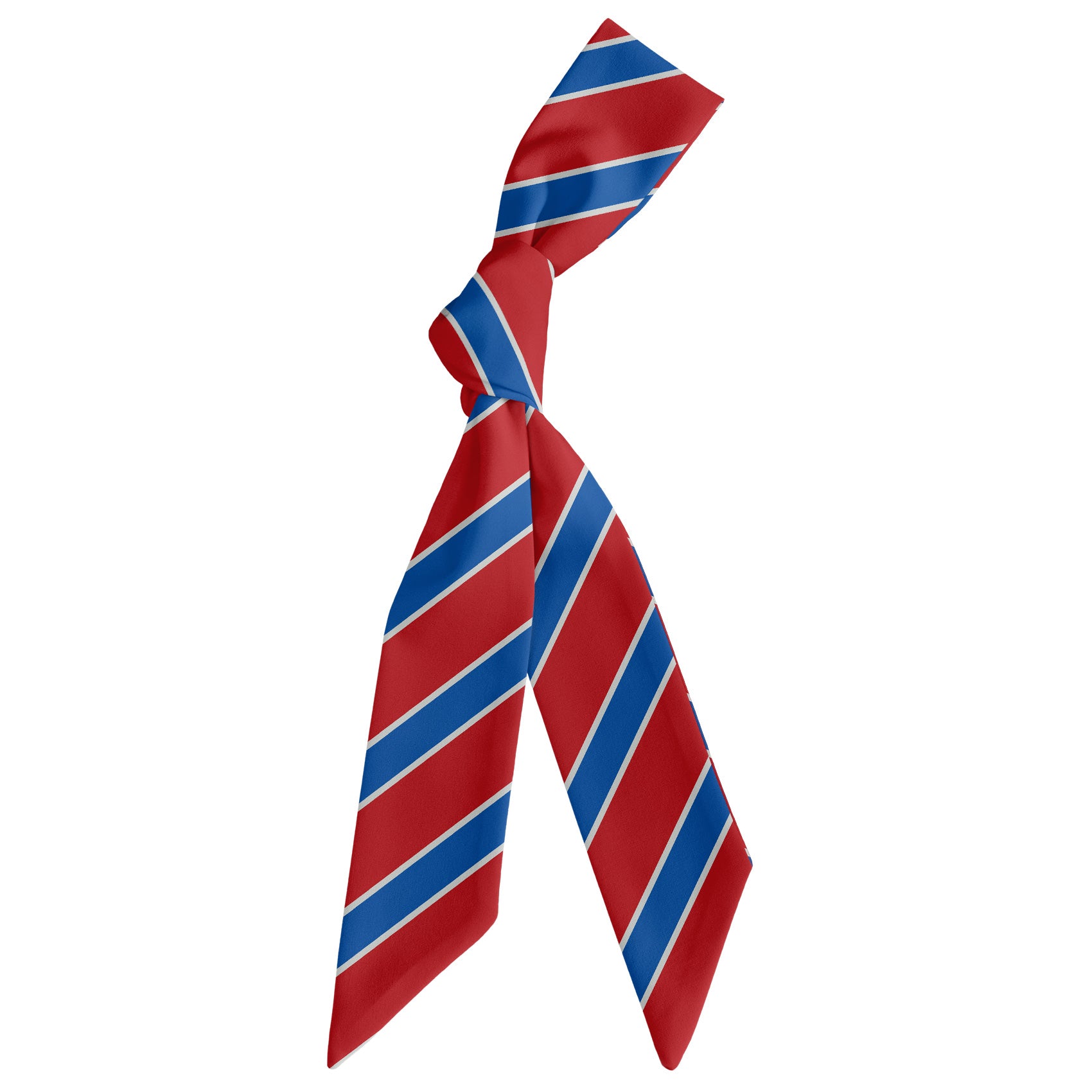 Clarkson Stripe Hair Scarf - Scarf Tied Into Knot - Knotty Tie Co.