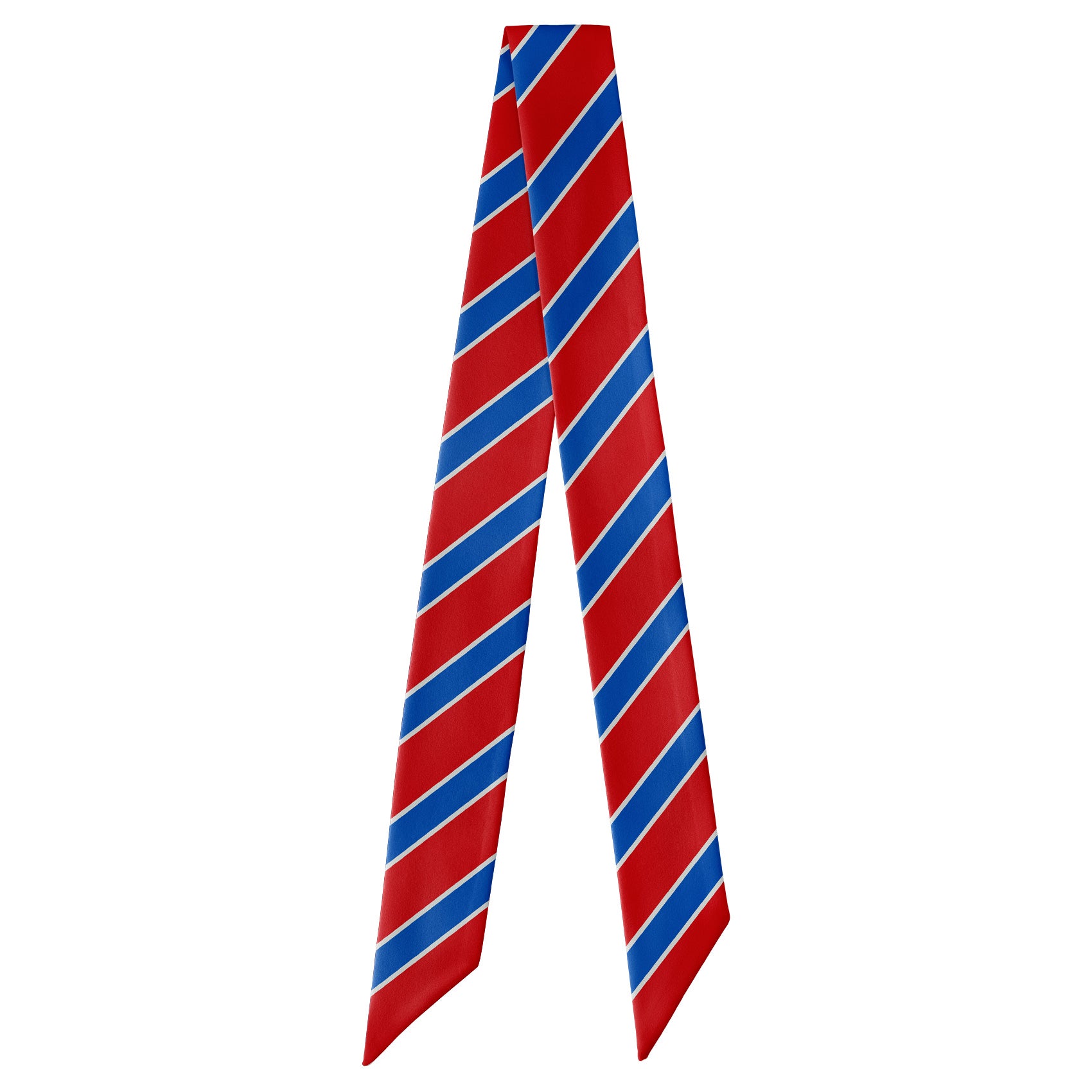Clarkson Stripe Hair Scarf - Full View of Hair Scarf - Knotty Tie Co.