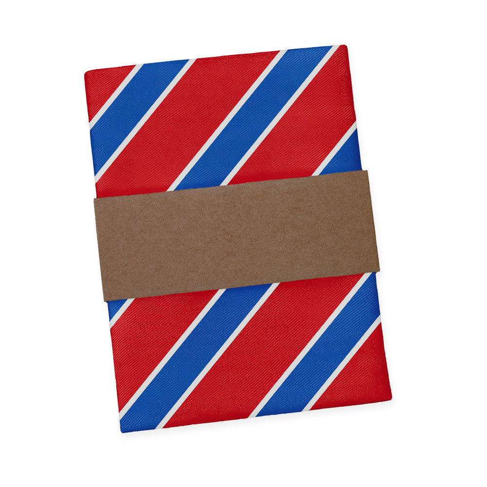 Clarkson Stripe Pocket Square - Packaging - Knotty Tie Co.