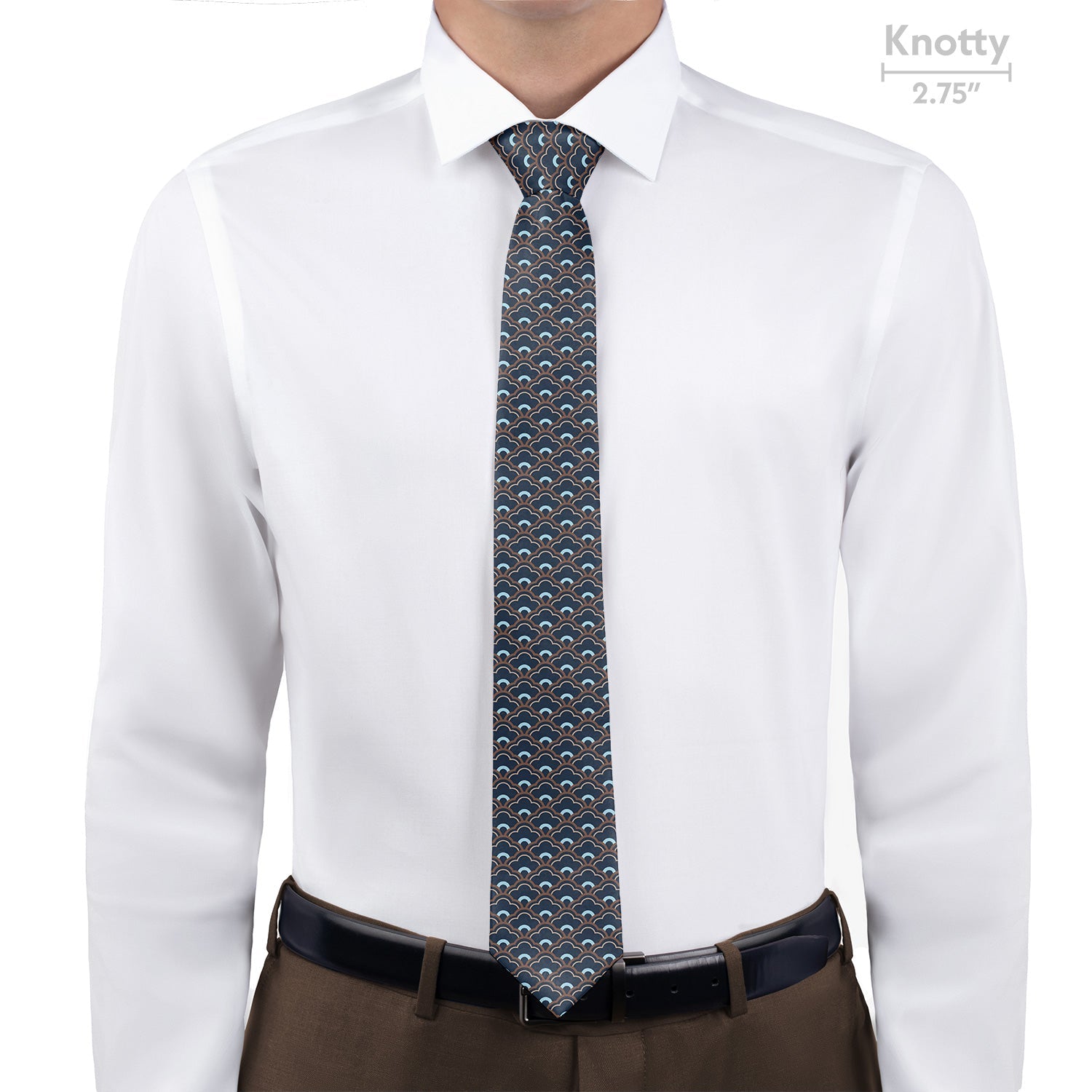 Clouds Geometric Necktie - Knotty - Knotty Tie Co.