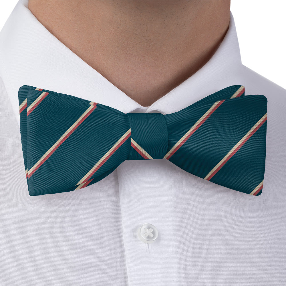 Club Stripe Bow Tie - Bow Tie with Dress Shirt - Knotty Tie Co.