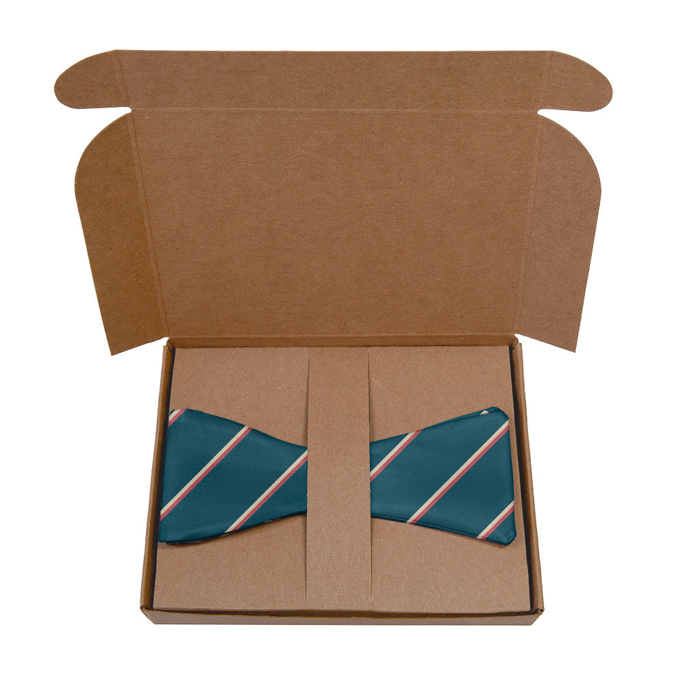 Club Stripe Bow Tie - Kraft Gift Box Packaging - Knotty Tie Co.