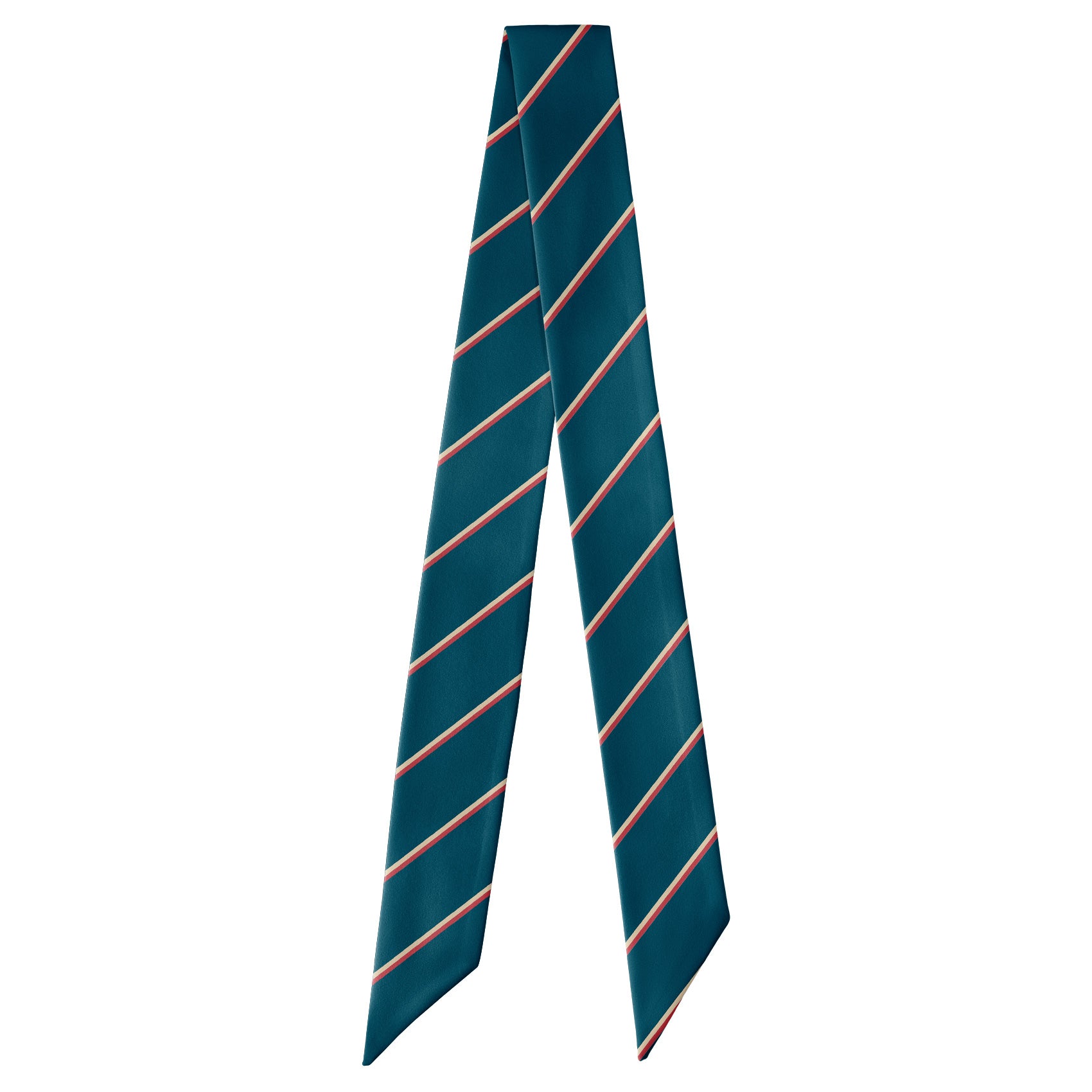 Club Stripe Hair Scarf - Full View of Hair Scarf - Knotty Tie Co.