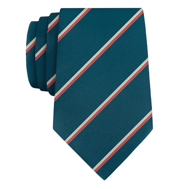 Club Stripe Necktie - Rolled - Knotty Tie Co.