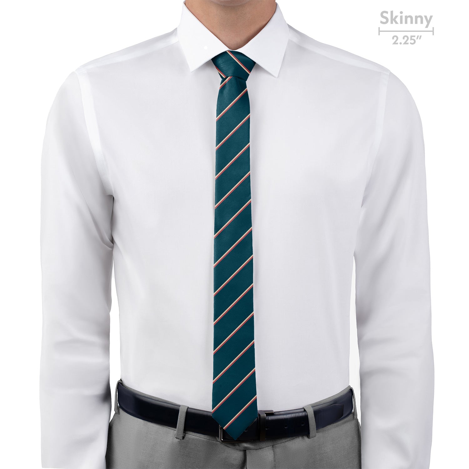 Club Stripe Necktie - Skinny - Knotty Tie Co.
