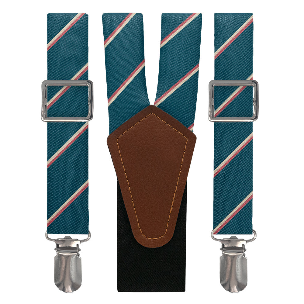 Club Stripe Suspenders - Main View - Knotty Tie Co.