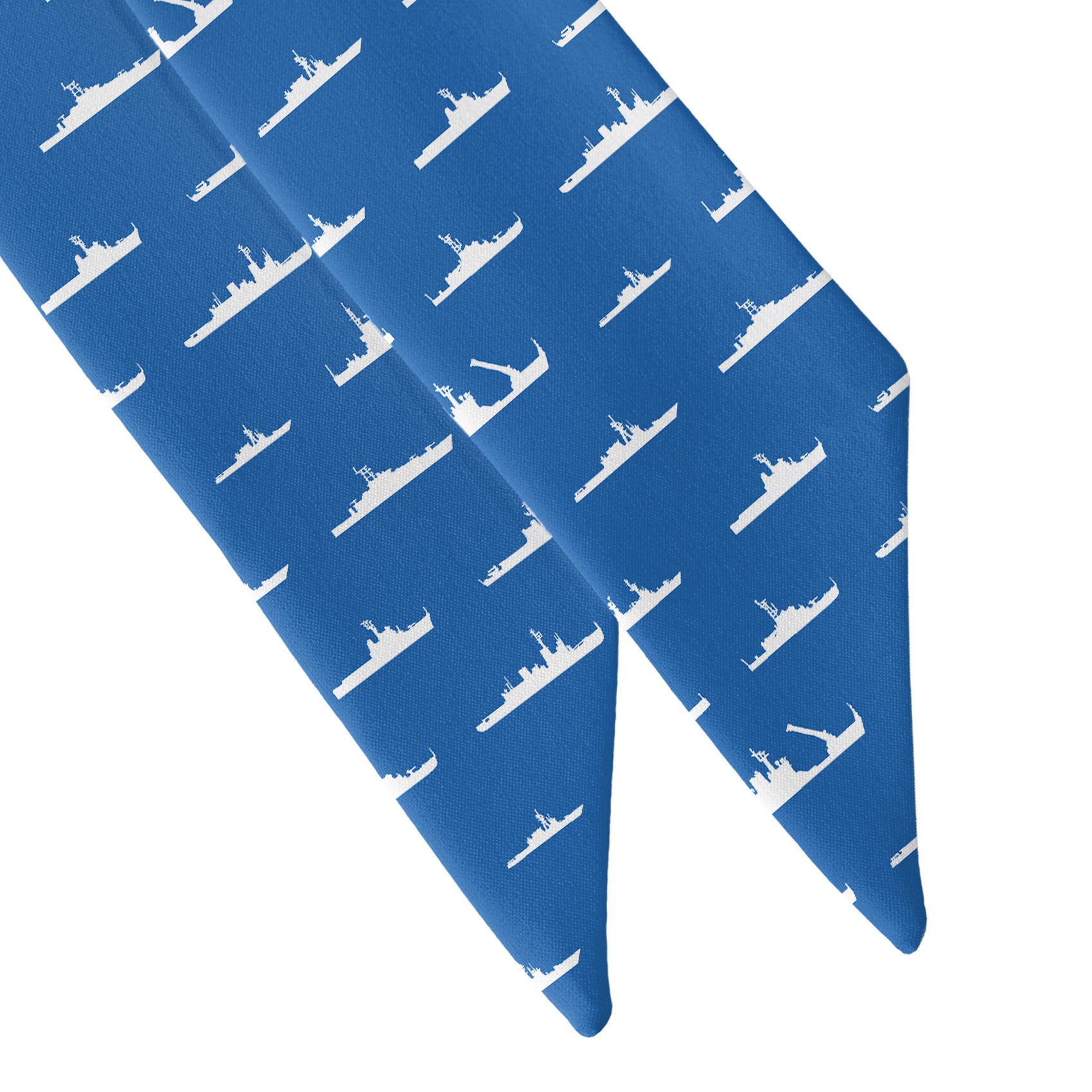 Coast Guard Fleet Hair Scarf - Scarf Tapered Ends - Knotty Tie Co.