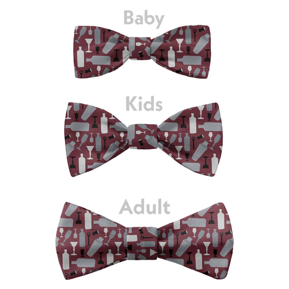 Cocktail Bow Tie - Bow Sizes - Knotty Tie Co.