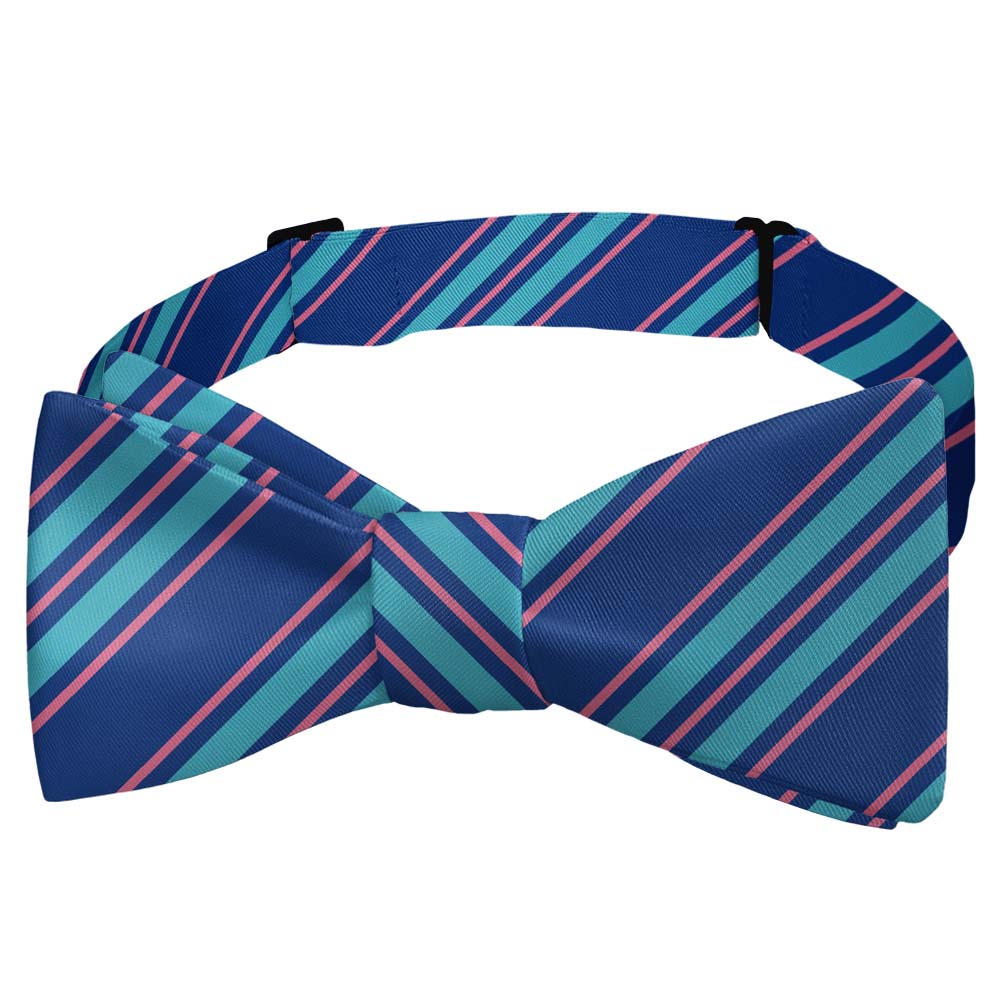 Colfax Stripe Bow Tie - Self Tie Bow Tie - Knotty Tie Co.