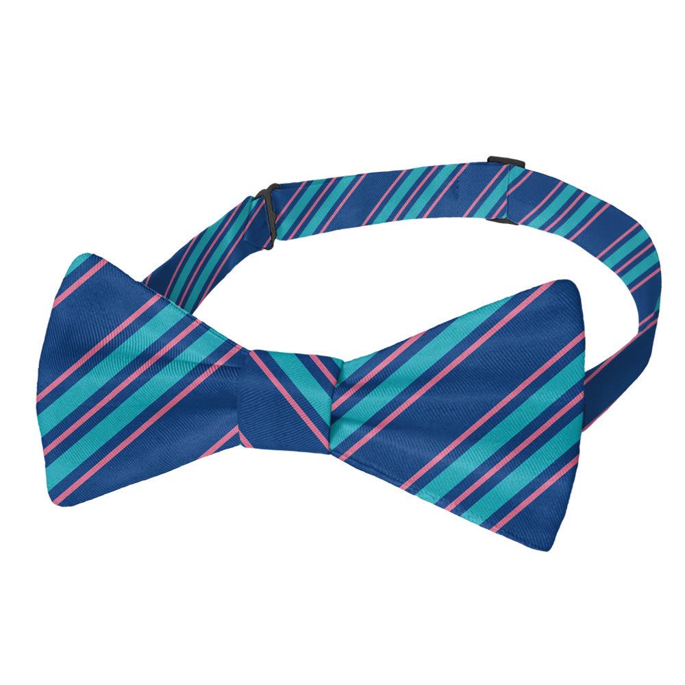 Colfax Stripe Bow Tie - Pre-Tied Bow Tie - Knotty Tie Co.