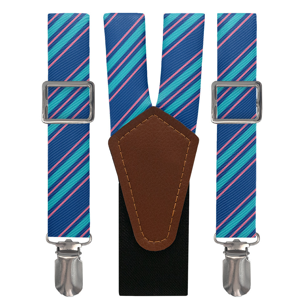 Colfax Stripe Suspenders - Main View - Knotty Tie Co.