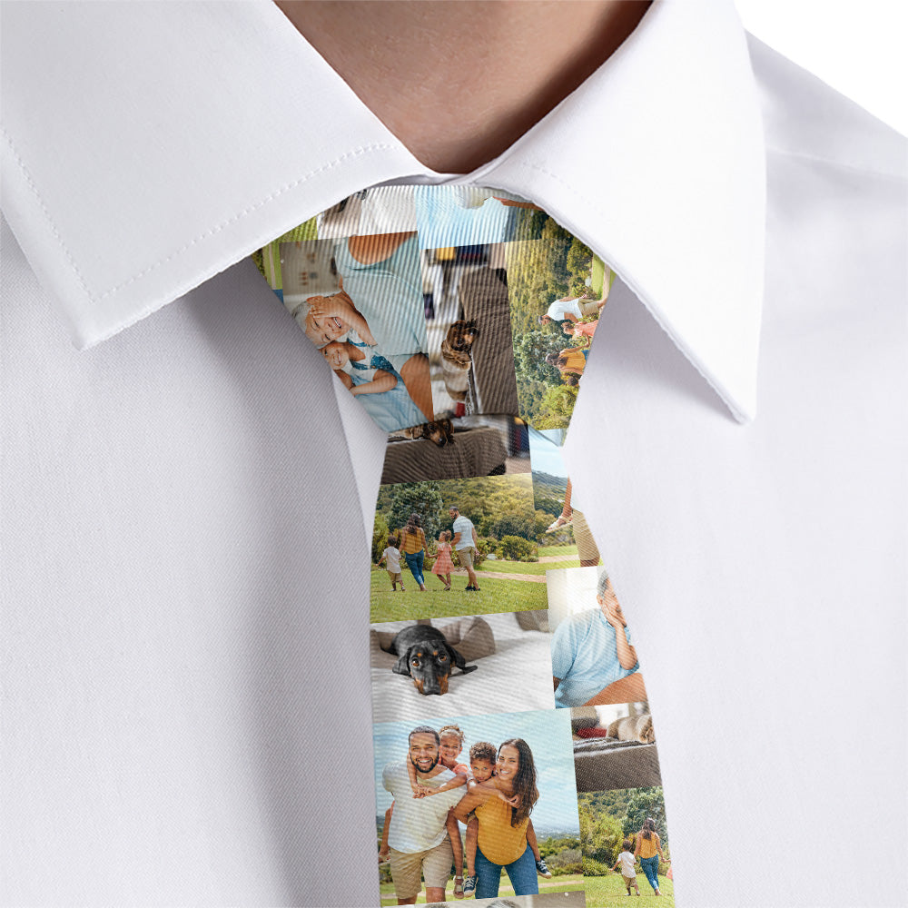 Collage Photo Tie - Dress Shirt - Knotty Tie Co.