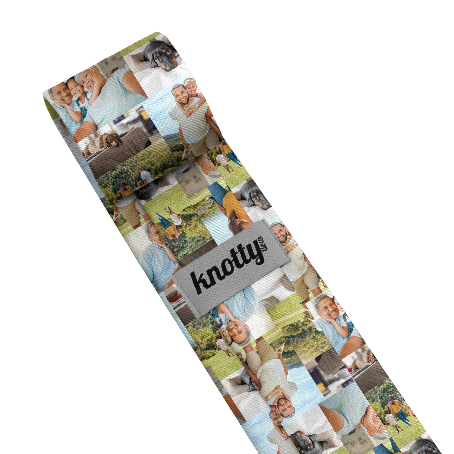 Collage Photo Tie - Tag - Knotty Tie Co.