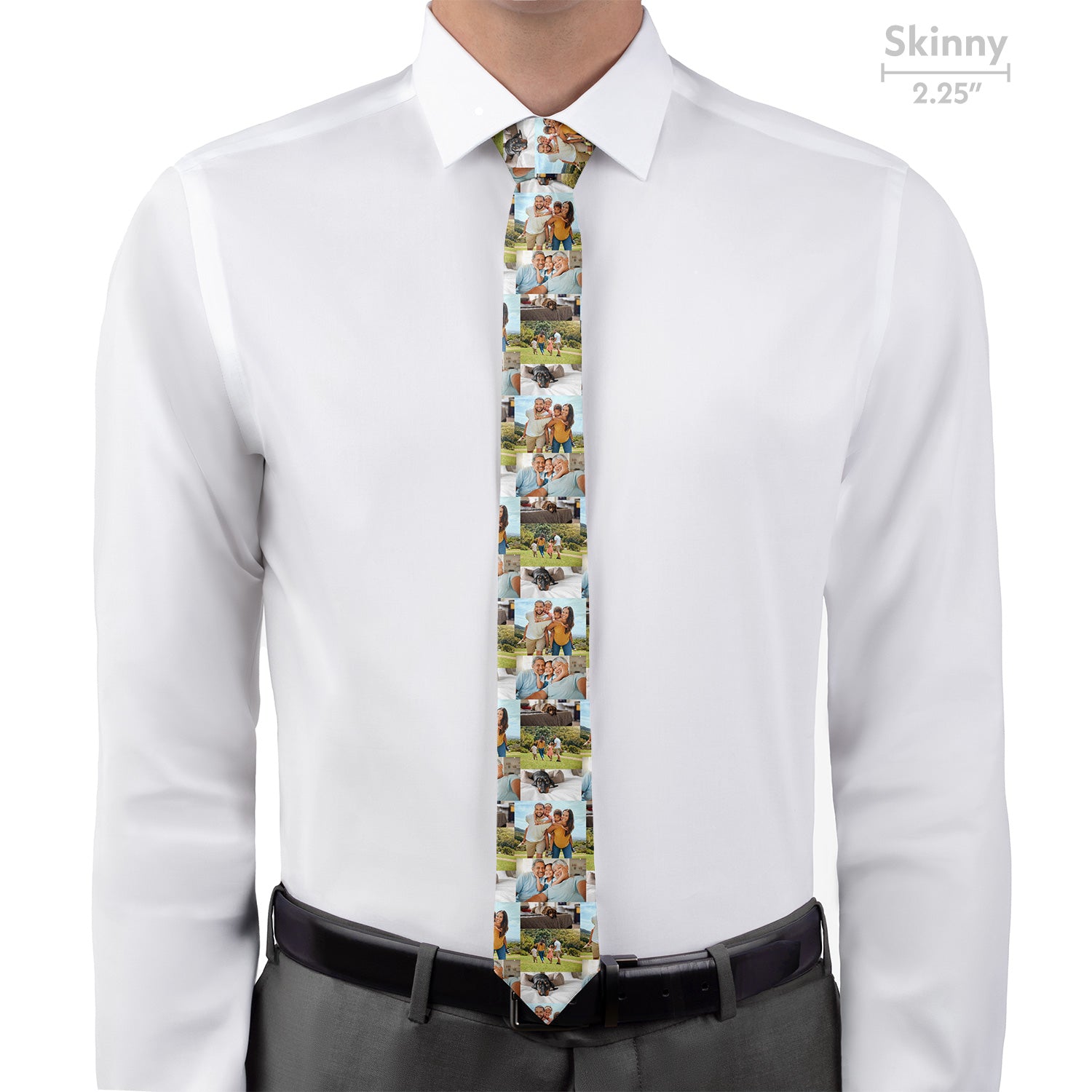 Collage Photo Tie - Skinny - Knotty Tie Co.